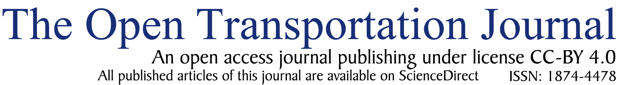 Open Transportation Journal