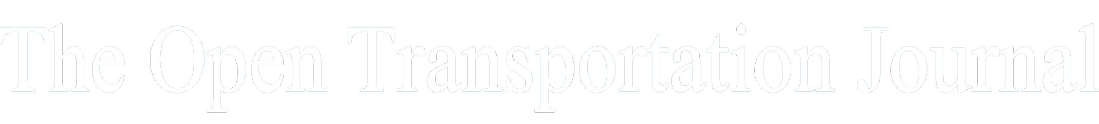 Open Transportation Journal